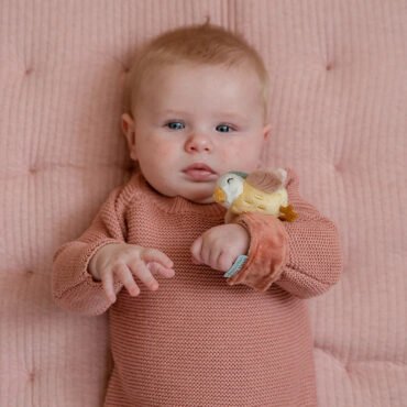 Υφασμάτινο Βραχιολάκι Κουδουνίστρα - Flowers & Butterflies