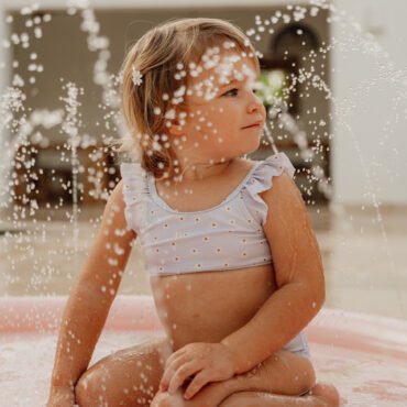 Παιδικό Σετ Μπικίνι Με Βολάν - Daisies Blue Little Dutch