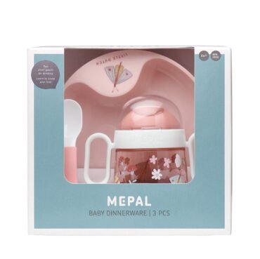 Βρεφικό Σετ Φαγητού 3 Τεμαχίων - Flowers & Butterflies Little Dutch