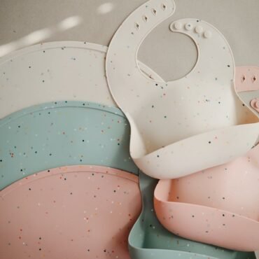 Σουπλά Σιλικόνης - Cambridge Blue Confetti Mushie