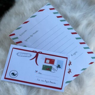 Χριστουγεννιάτικο Γράμμα Και Φάκελος Για Τον Άγιο Βασίλη - Orkaaki