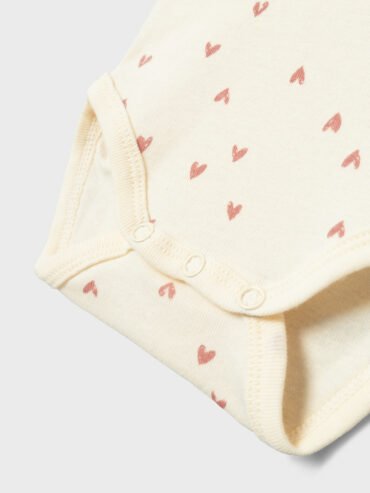 Σετ 2 Φορμάκια Κοντομάνικα Buttercream Hearts Name it