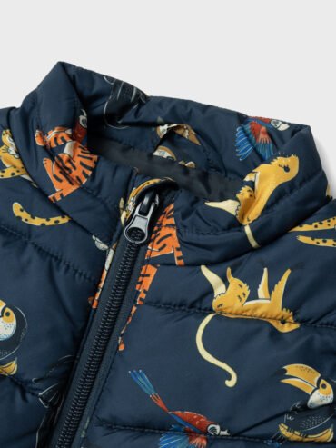 Αμάνικο Παιδικό Μπουφάν Mix Animals Name it