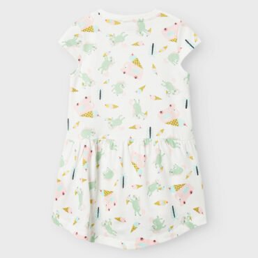 Παιδικό Φόρεμα Λευκό Με Μονόκερους Unicorn Name it