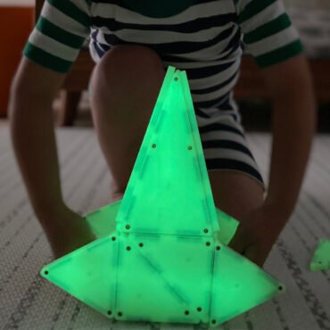 Μαγνητικό Παιχνίδι Glow 16 κομματιών Magna Tiles