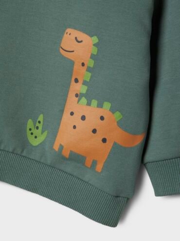 Βρεφικό Σετ Φόρμας Dark Forest Dinosaur | Name it