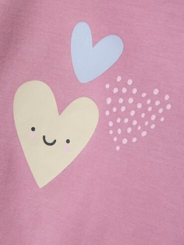 Βρεφικό Σετ Φόρμας Mauve Orchid Hearts | Name it