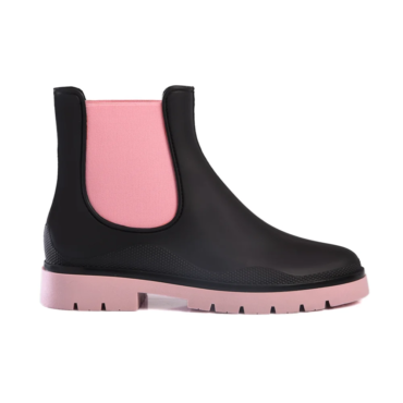 Rain Boots Black-Pink Ateneo