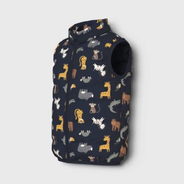 Αμάνικο Παιδικό Μπουφάν Με Ζωάκια Name it