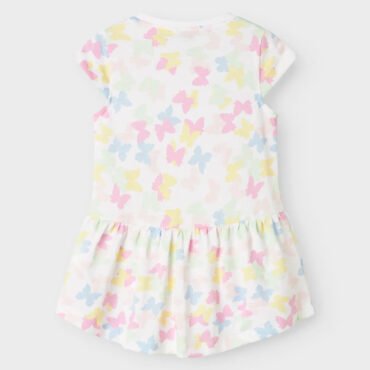 Παιδικό Φόρεμα Λευκό Με Πεταλούδες Butterfly Name it