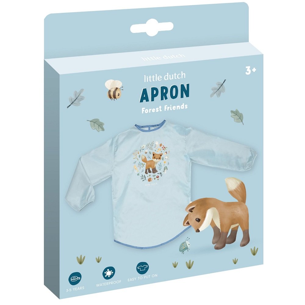 Μπλουζάκι-ποδιά ζωγραφικής Forest Friends Little Dutch