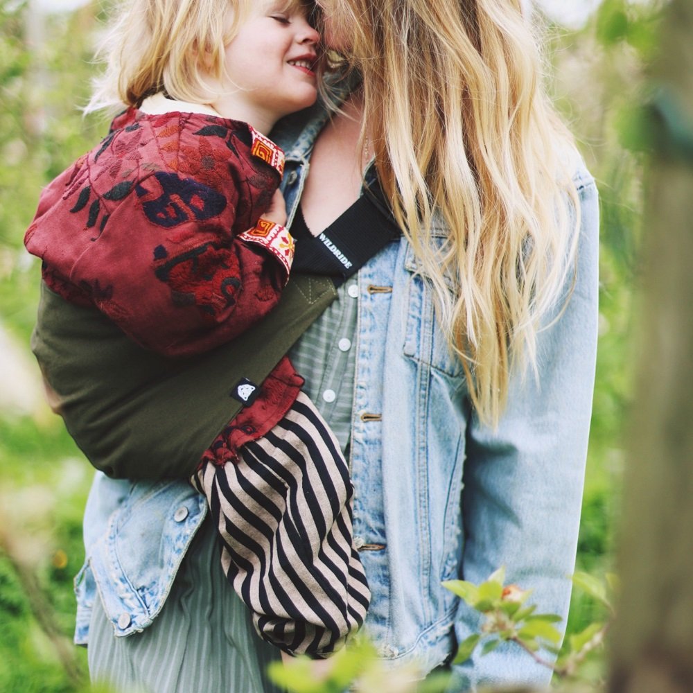 Μάρσιπος αγκαλιάς για νήπια Army Green WILDRIDE - Image 3