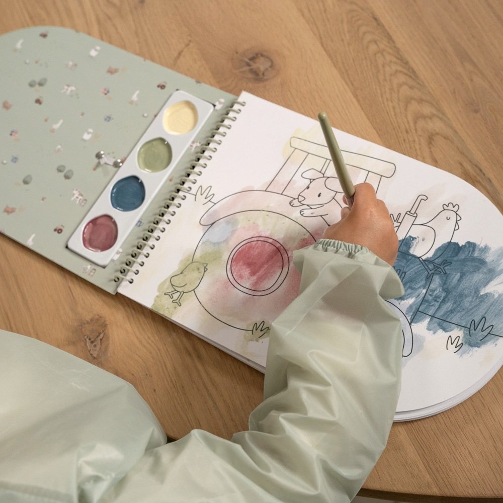 Μπλουζάκι-ποδιά ζωγραφικής Little Farm Little Dutch