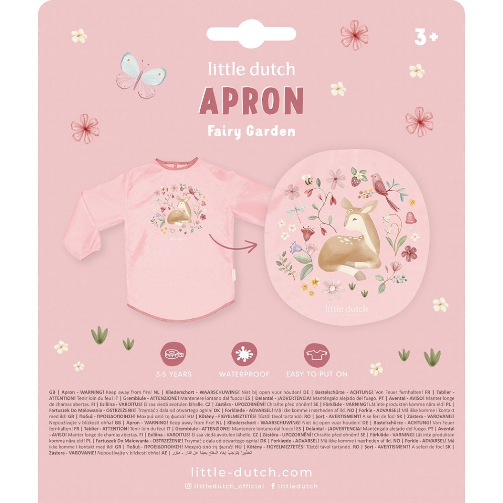 Μπλουζάκι-ποδιά ζωγραφικής Fairy Garden Little Dutch