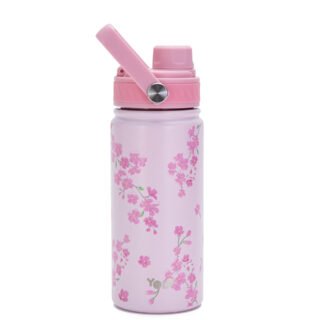 Μεταλλικός Θερμός Με Λαβή Pink Blossom 500ml YOLO