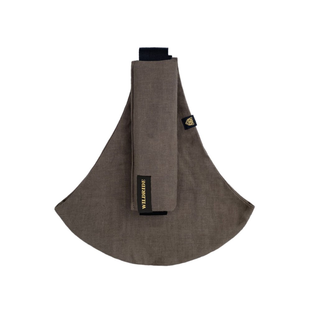 Μάρσιπος αγκαλιάς για νήπια Brown Linen WILDRIDE