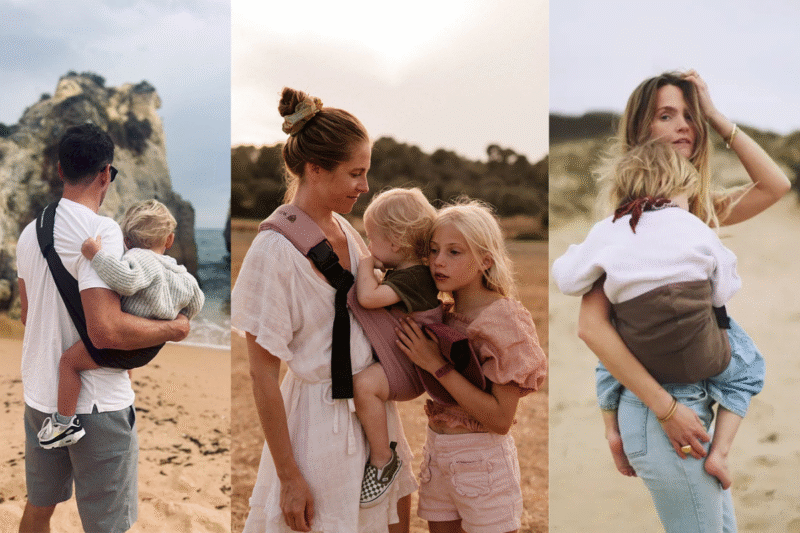 WILDRIDE. Μάρσιπος αγκαλιάς για νήπια Beige