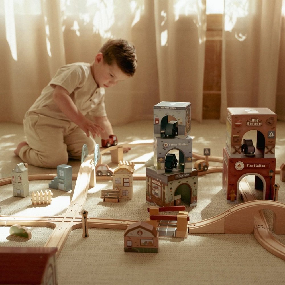 Πυραμίδα ταξινόμησης με αυτοκινητάκια FSC Little Dutch