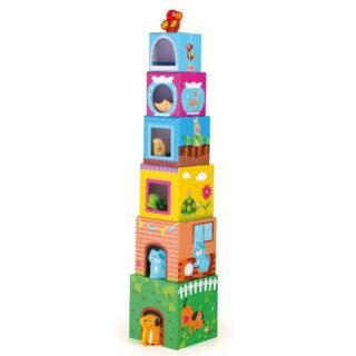 Παιχνίδι Στοίβαξης Colourful Stacking Cube Pets Small Foot