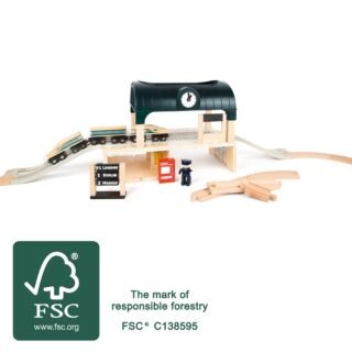 Σιδηροδρομικός Σταθμός με Αξεσουάρ Small Foot