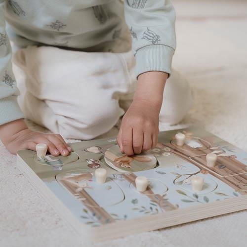 Ξύλινο παζλ με ήχους Forest Friends FSC Little Dutch - Image 3