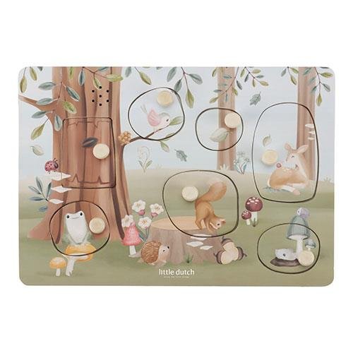 Ξύλινο παζλ με ήχους Forest Friends FSC Little Dutch LD7240