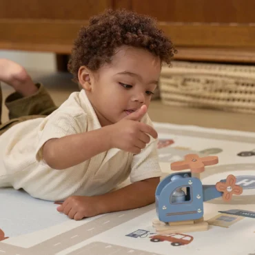 Ξύλινο παιχνίδι ελικοπτεράκι FSC Little Dutch