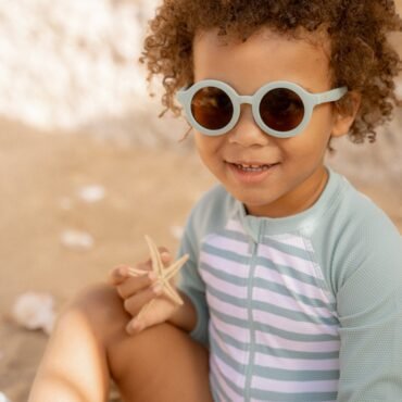 Παιδικά γυαλιά ηλίου στρογγυλά Sea Green Little Dutch