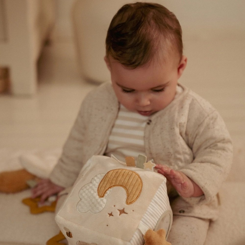 Υφασμάτινος κύβος δραστηριοτήτων Newborn Naturals GRS Little Dutch - Image 3