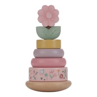 Ξύλινη πυραμίδα ταξινόμησης & ταλάντωσης Fairy Garden Little Dutch