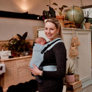 Cross & Go Baby Carrier Sea Blue – Εργονομικός Μάρσιπος Νεογέννητου