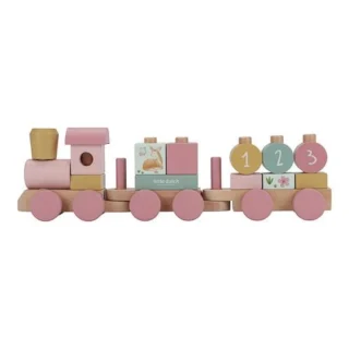 Ξύλινο τρενάκι με άσκηση λεπτής κίνησης Fairy Garden Little Dutch
