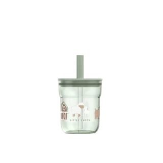 Παιδικό ποτήρι με καλαμάκι Mio 250 ml Little Farm Little Dutch